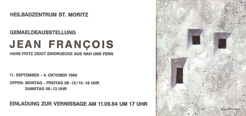 1984 - Galerie im Heilbadzentrum, St. Moritz